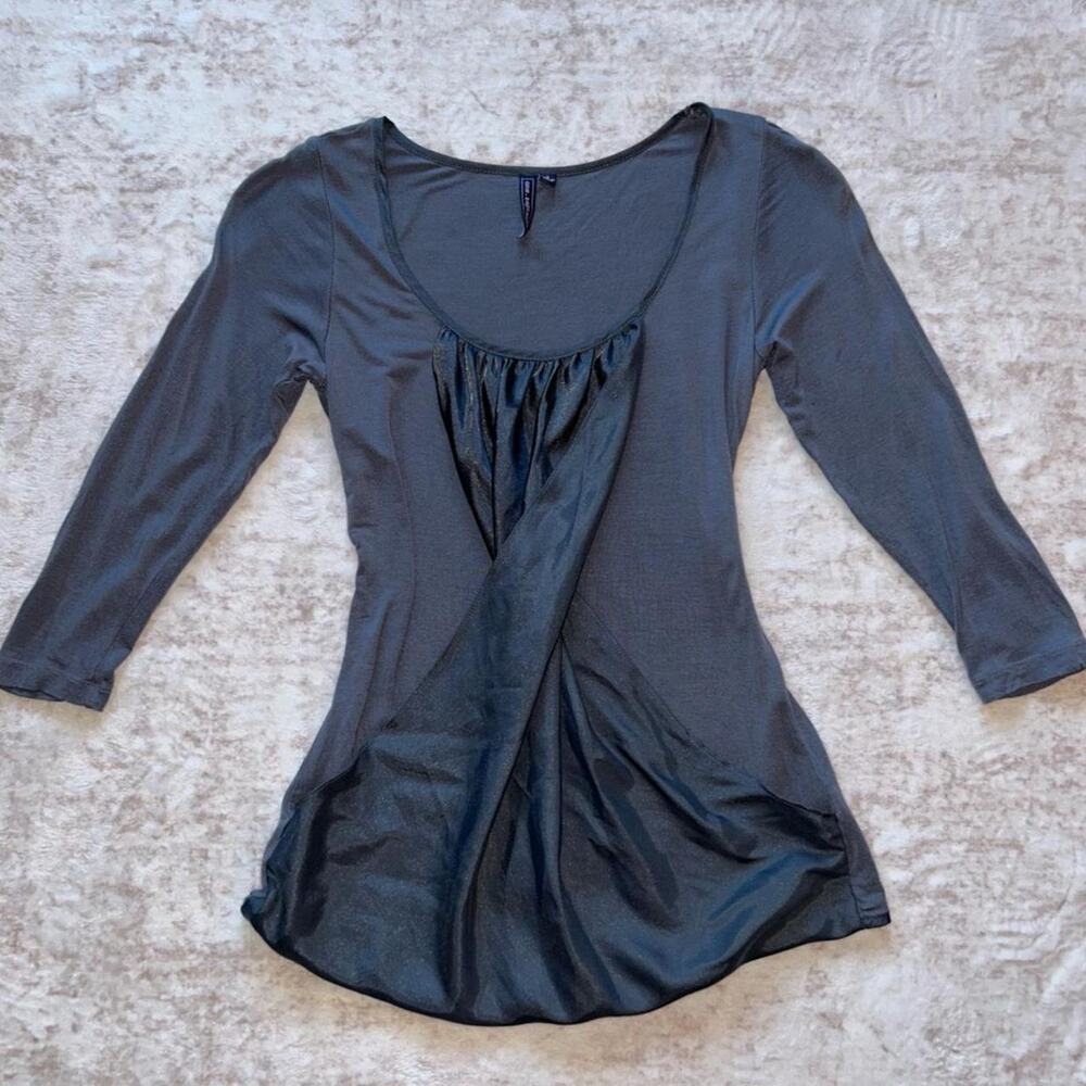 One september Gray long sleeve top size small